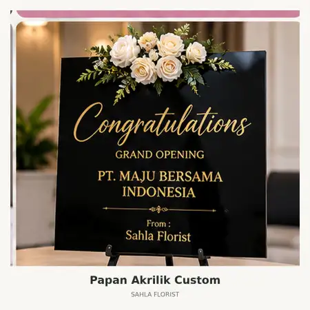 Papan Bunga Akrilik Bulungan